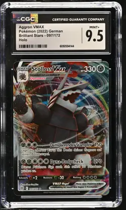 Stolloss Aggron VMAX 097/172 Strahlende Sterne Pokemon Karte Deutsch PSA CGC 9,5 - Image 1