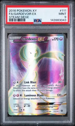 2016 POKEMON XY STEAM SIEGE #111 FULL ART/GARDEVOIR EX PSA 9 - Image 1