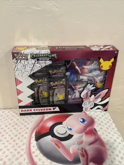 NEW-Pokemon Celebrations Dark Sylveon V Collection Box- SEALED- Evolving Skies - Image 1