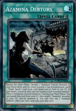 Azamina Debtors - Super Rare 1st Edition ROTA-EN054 - NM - YuGiOh - Image 1