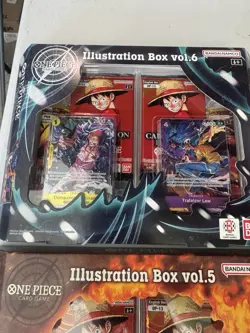 One Piece TCG Illustration Box Vol 5 & Vol 6 English 4 x Box LOT OP-13 PRB-02 - Image 4