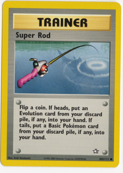 Super Rod 103/111 Neo Genesis TRAINER Pokemon Card - Image 1