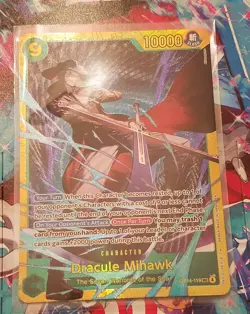Dracule Mihawk OP14-119 SEC The Azure Sea’s Seven One Piece Card Game English - Image 1