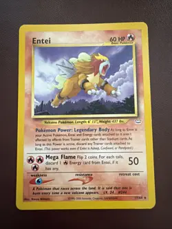 Entei Pokemon TCG Neo Revelation 17/64 Non-Holo Rare Card - Image 1