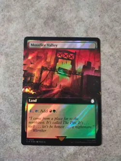 MTG Magic the Gathering - Mossfire Valley Borderless Surge Foil - Fallout - Image 1