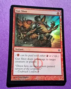 MTG Gut Shot New Phyrexia Foil NM - Image 2