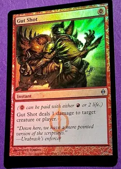 MTG Gut Shot New Phyrexia Foil NM - Image 3