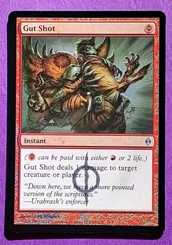 MTG Gut Shot New Phyrexia Foil NM - Image 4