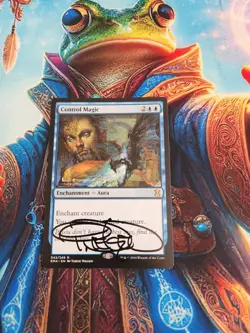 MTG Control Magic - Eternal Masters - Signed By Artist MP - Image 1