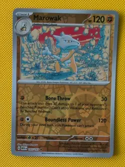 Marowak 105/165 Reverse Holo Pokemon TCG Scarlet & Violet Card - Image 1