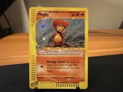 Pokemon TCG Magby Expedition Holo Card 17/165 NM Condition - Image 1