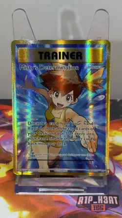 Pokemon Misty's Determination Full Art Holo Ultra Rare Evolutions 108/108 - Image 4