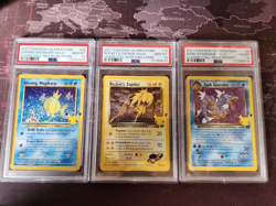 3 Pokemon Celebrations Card Lot Gyrados, Zapdos & Magikarp PSA 10 - Image 1