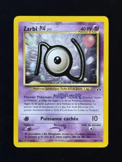 Carte Pokemon Zarbi N 50/75 Neo Discovery Wizards Francaise - Image 2