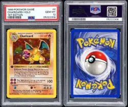 Pokemon Charizard Base Set 1st Edition Holo PSA 10 Shadowless #4 - Image 2