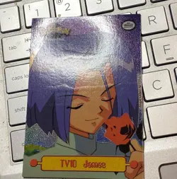Pokemon Topps TV10 James 1999 Animation Edition Texture Foil LP - Image 1