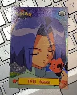 Pokemon Topps TV10 James 1999 Animation Edition Texture Foil LP - Image 3