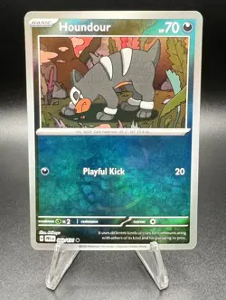 Pokemon TCG Houndour 062/131 Master Ball Reverse Holo Prismatic Evolutions - Image 1