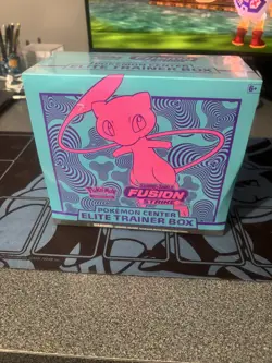 Fusion Strike Pokemon Center Elite Trainer Box ETB Sealed- small tear in front - Image 1