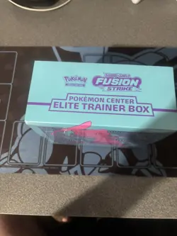 Fusion Strike Pokemon Center Elite Trainer Box ETB Sealed- small tear in front - Image 4
