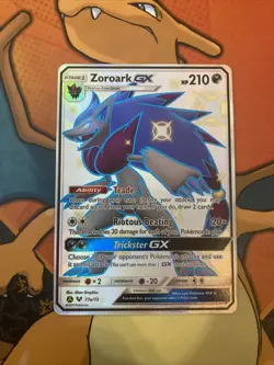 Pokemon Zoroark GX Hidden Fates 77a/73 Holo Secret Rare NM/M - Image 1