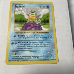 Squirtle 063/102 Base Set (Shadowless) Regular Pokemon - Image 1