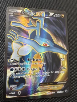 Kingdra EX - 122/124 - Full Art Ultra Rare Fates Collide - Pokemon TCG-NM - Image 2