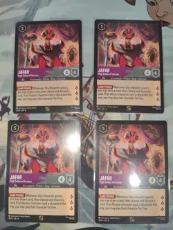 4X Jafar - High Sultan of Lorcana 32/P2 Disney Lorcana Promo Cards Regular x4 - Image 1