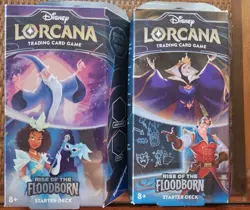 Lorcana Rise of the Floodborn Starter Deck Set of 2 Disney - Image 1