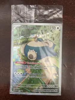 Pokemon Promo 151 Snorlax Full Art Foil Card Rare Sealed #51 - Image 1