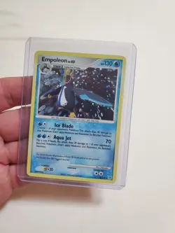 LP Pokemon TCG Empoleon 4/130 Diamond & Pearl Holo Rare Stage 2 Card 2007 - Image 1