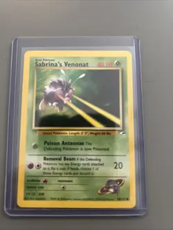 Pokemon TCG Sabrina's Venonat Gym Heroes 96/132 Unlimited Common Card - Image 2