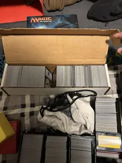 Magic: The Gathering Mixed Card Lot with Multiple Deck Boxes & Loose Cards - Image 2