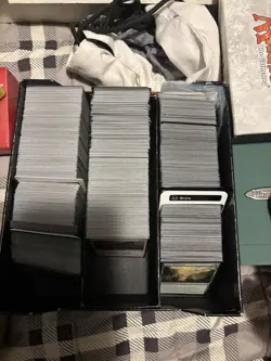 Magic: The Gathering Mixed Card Lot with Multiple Deck Boxes & Loose Cards - Image 5