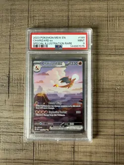 Pokemon TCG Charizard EX SAR 199/165 151 PSA 9 Mint English 2023 Graded Card - Image 1