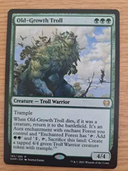 MTG Old-Growth Troll 185 Kaldheim M/NM Free UK P&P - Image 1