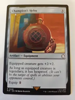 MTG - Universes Beyond: Fallout - Champion's Helm - NM - NF - Image 1