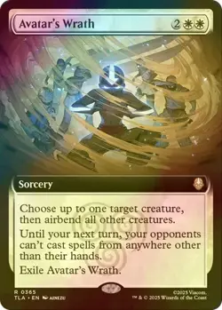 MTG Avatar's Wrath (Extended Art) #365 - Avatar: The Last Airbender Foil Rare - Image 1