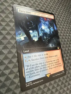 MTG Fiery Islet #0495 Extended Art Rare Universes Beyond: Doctor Who (WHO) - Image 3