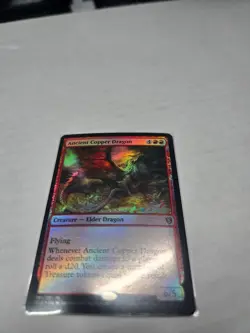 Ancient Copper Dragon Commander Legends: Battle for Baldur's Gate Foil - Image 1