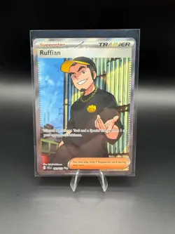 Pokemon TCG Ruffian 181/159 Sv09: Journey Together Holo Pack Fresh NM+ - Image 1