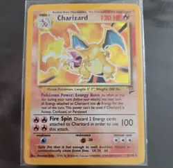 Charizard 4/130 Base Set 2 - With Swirl Holo 2000 Pokemon - Image 1