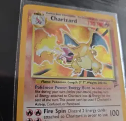 Charizard 4/130 Base Set 2 - With Swirl Holo 2000 Pokemon - Image 2