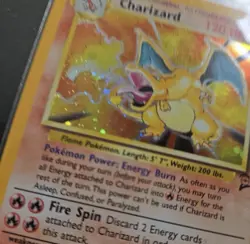 Charizard 4/130 Base Set 2 - With Swirl Holo 2000 Pokemon - Image 3