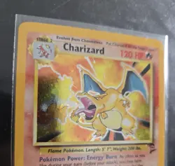 Charizard 4/130 Base Set 2 - With Swirl Holo 2000 Pokemon - Image 4