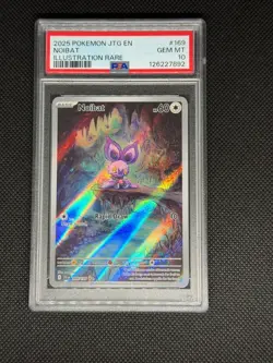 2025 Pokemon Noibat Journey Together JTG Illustration Rare PSA 10 #169/159 - Image 3