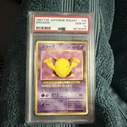PSA 10 DROWZEE 96 JAPANESE ROCKET POKEMON GEM MINT - Image 1
