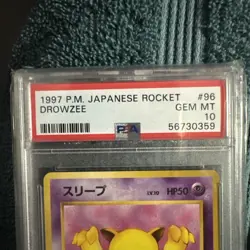PSA 10 DROWZEE 96 JAPANESE ROCKET POKEMON GEM MINT - Image 4