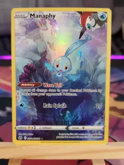 Pokemon TCG Manaphy Crown Zenith: Galarian Gallery Set GG06/GG70 Holo Rare Full - Image 3