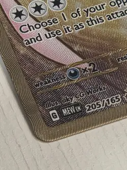 NM Mint Mew ex - 205/165 - (Gold Metal) Pokemon Scarlet and Violet 151 ⚘✨ - Image 3